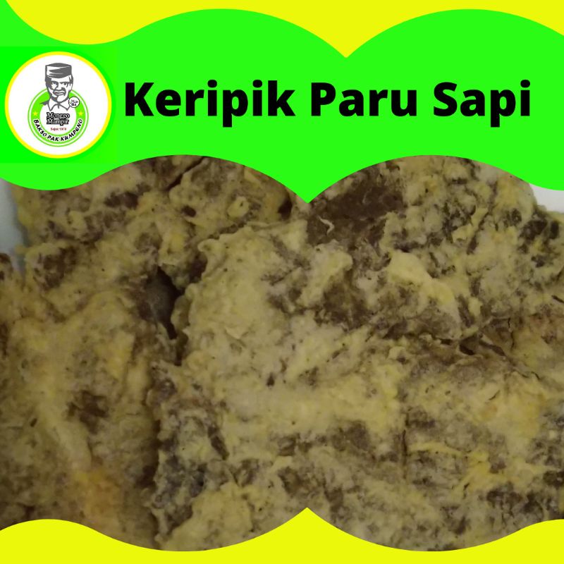 

Keripik Paru Sapi Pak Kumpeno Gurih Renyah Kemripik|camilan enak| pelengkap makanan berkuah