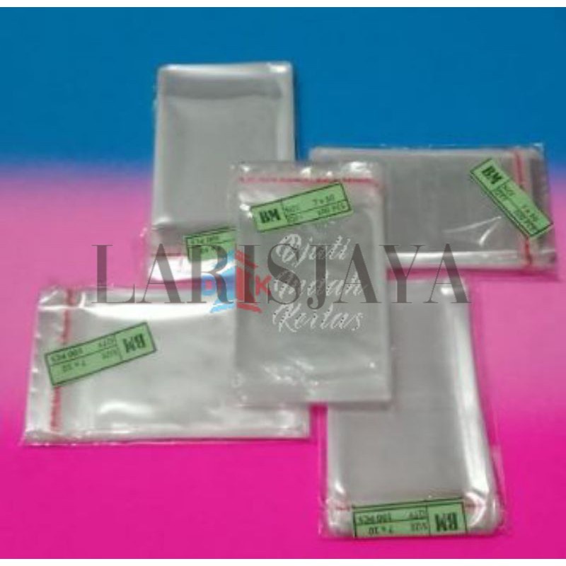 

DICARI BANGET!!! Plastik OPP 7x10 cm Seal/Lem 1 pack isi 1000 Lembar