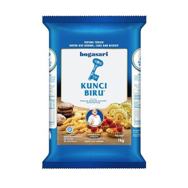 

Tepung Terigu Premium Kunci Biru 1 Kg