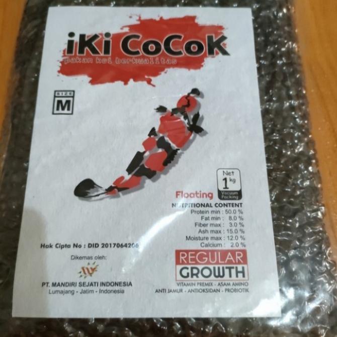 pakan ikan koi iki cocok high protein isi 1kg size m