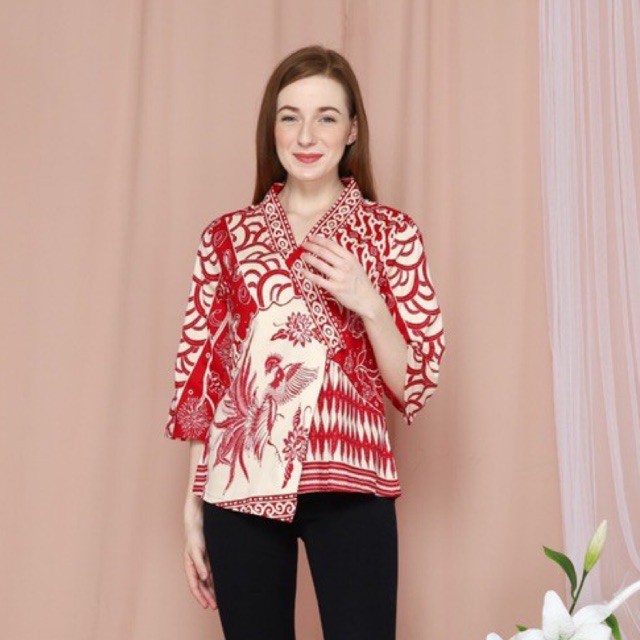 Atasan batik 262 HT / Blouse Batik Wanita Modern