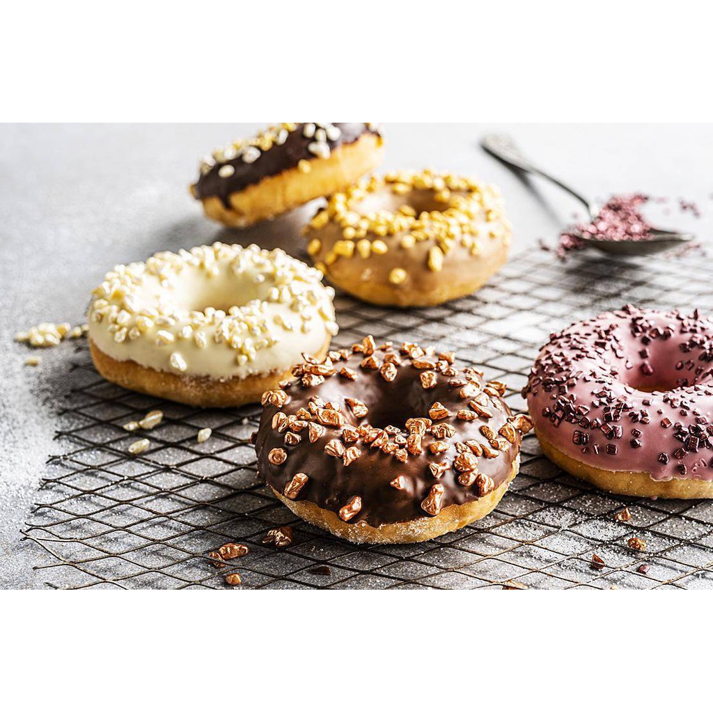 CHOCOLATE FLAKES SQUARE ELMER 100GR - CHOCOLATE COMPOUND CHUNKS 100GR - TOPPING DONAT TOPING DONUT - TABURAN COKLAT TABUR TOPING TABUR