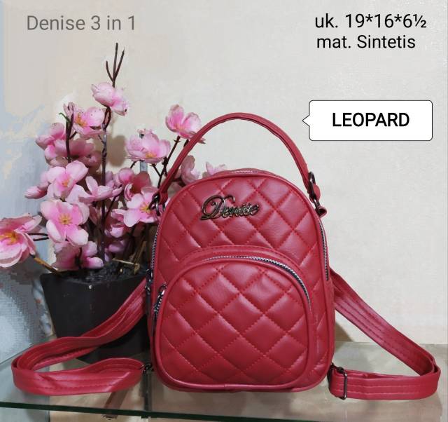 RANSEL WANITA DENIS TYPE JC TW 9332 8802 GC DJAY R PU LEATHER TERBARU TERMURAH POPULER