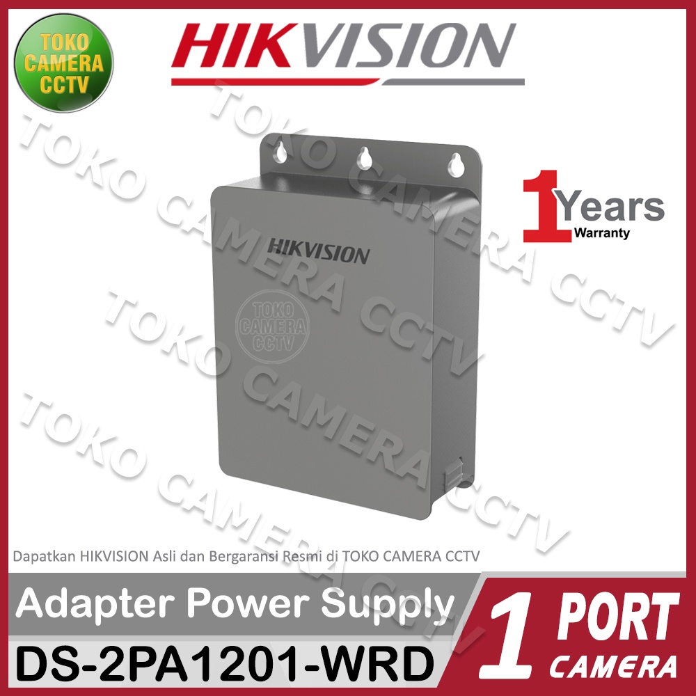 ADAPTOR POWER SUPPLY PSU 1 CAMERA CCTV HIKVISION DS-2PA1201-WRD