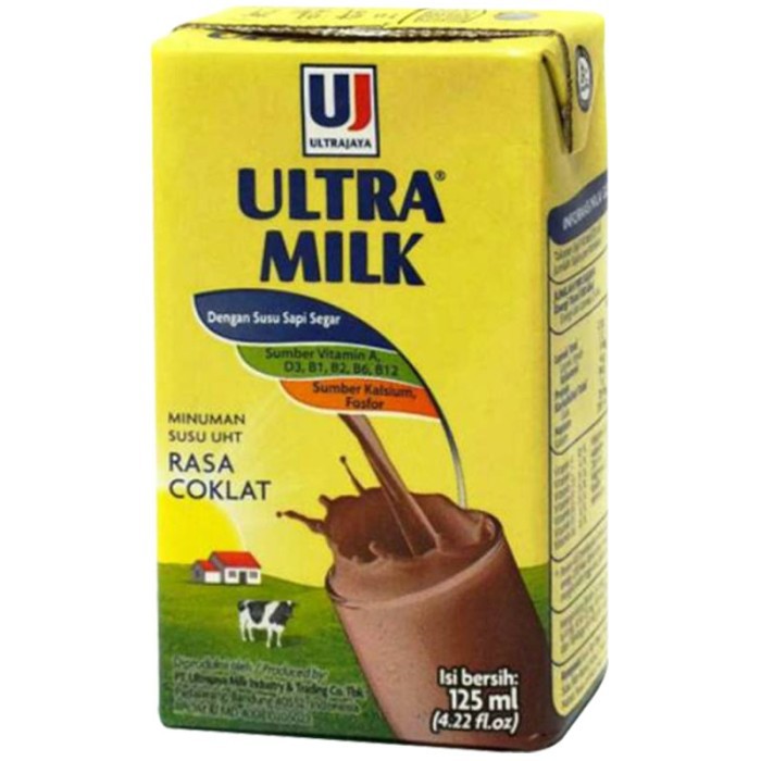 

Ultra Susu Uht Steril Coklat 125Ml