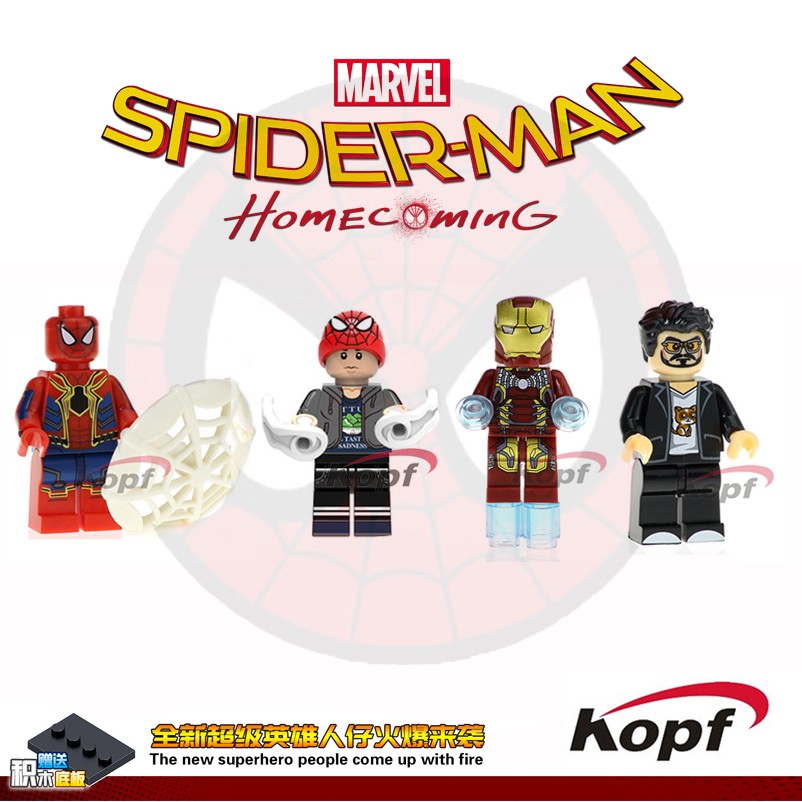Minifig Spiderman Homecoming Set 4 Brick Lego XHMRV001