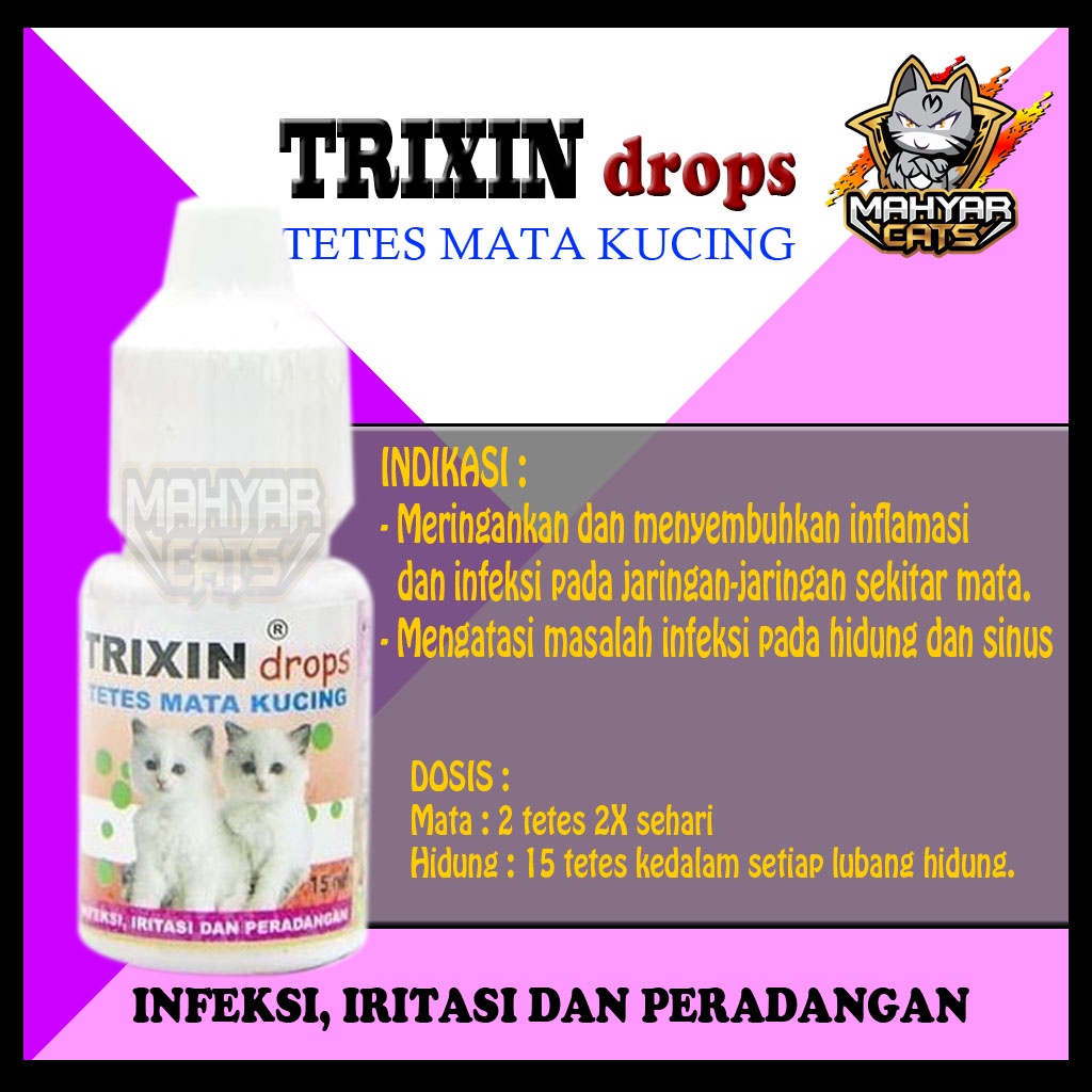 Obat tetes mata kucing trixin obat sakit mata kucing trixin