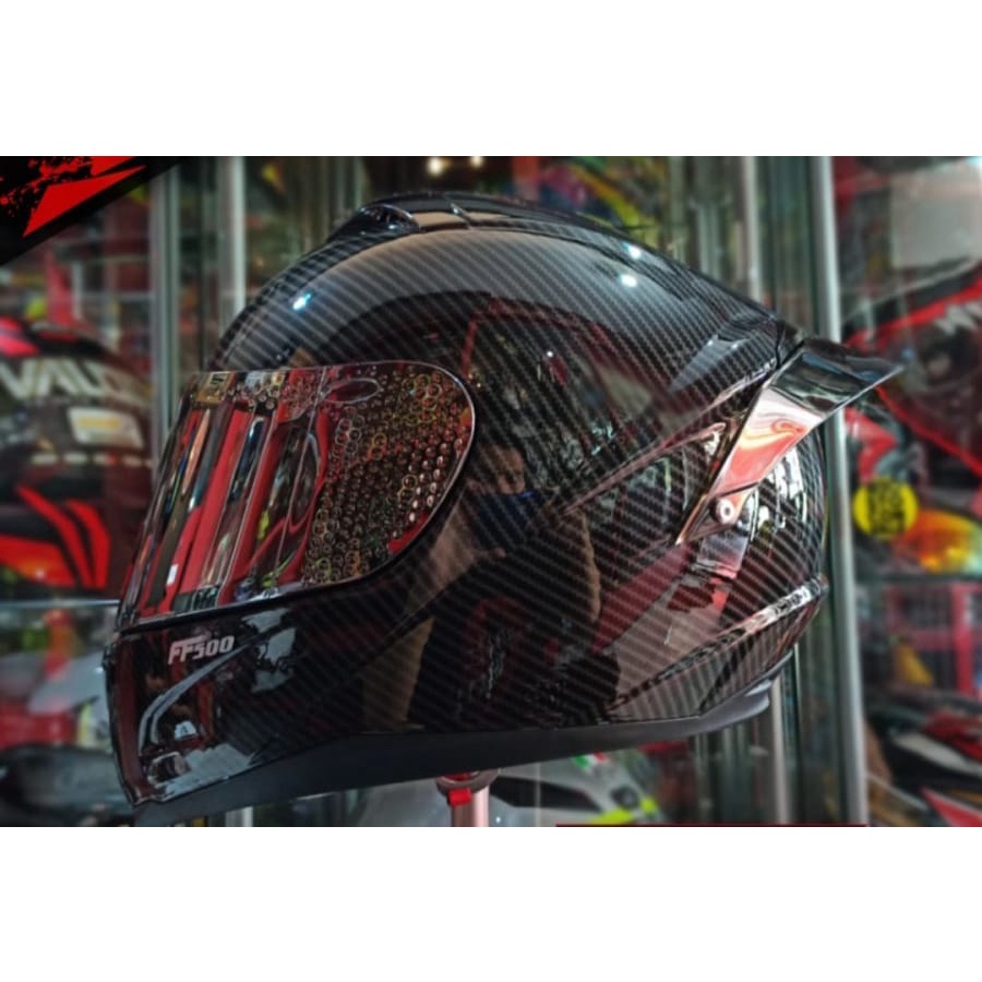 Jual Helm Rsv Ff Carbon Glossy Paket Ganteng Indonesia Shopee Indonesia