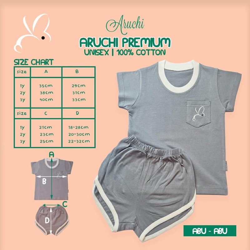 ARUCHI BABY Setelan Retro Set