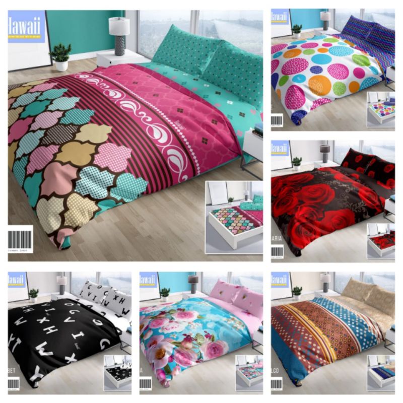 BEDCOVER HAWAII FITTED 180X200 CANDY, BUBBLE, ROSAMARIA, ALPHABET,ACAPULCO