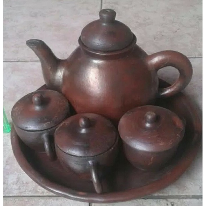 Teko / Tea Set / Teh Poci Tradisional Tanah Liat Bakar