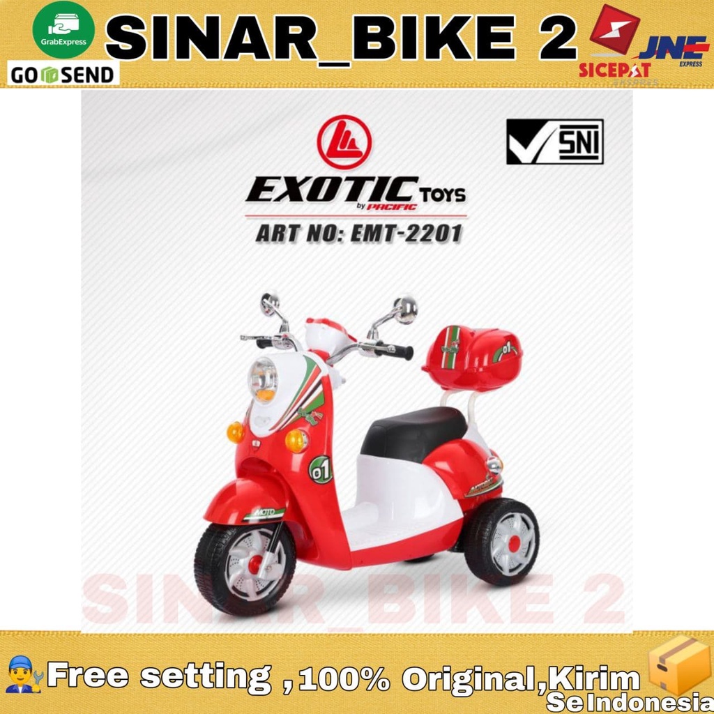 Mainan  Motor Aki Anak Scoopy Exotic Toys Emt-2201