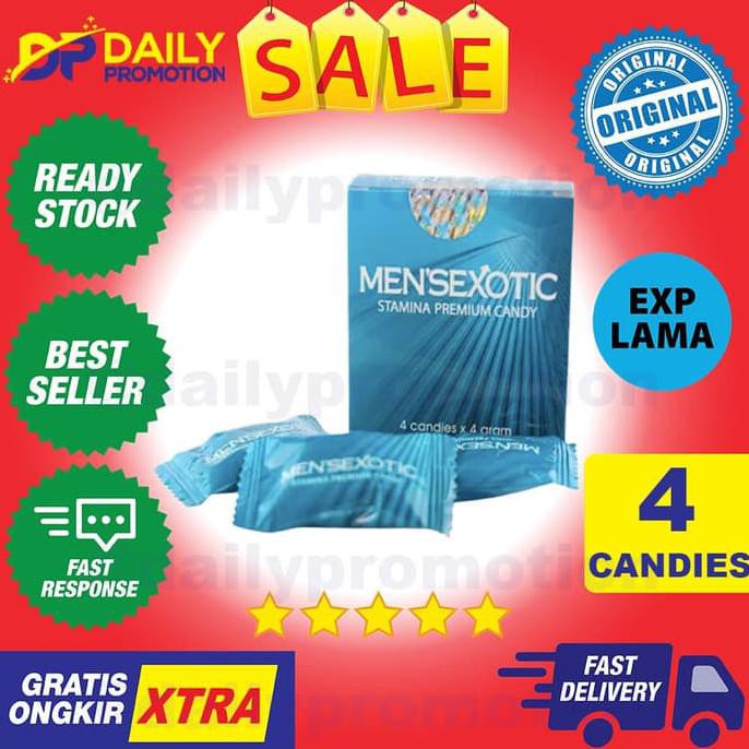 Ayo Promo MENSEXOTIC CANDY PERMEN OBAT VITALITAS STAMINA KUAT LAKI PRIA DEWASA Murah