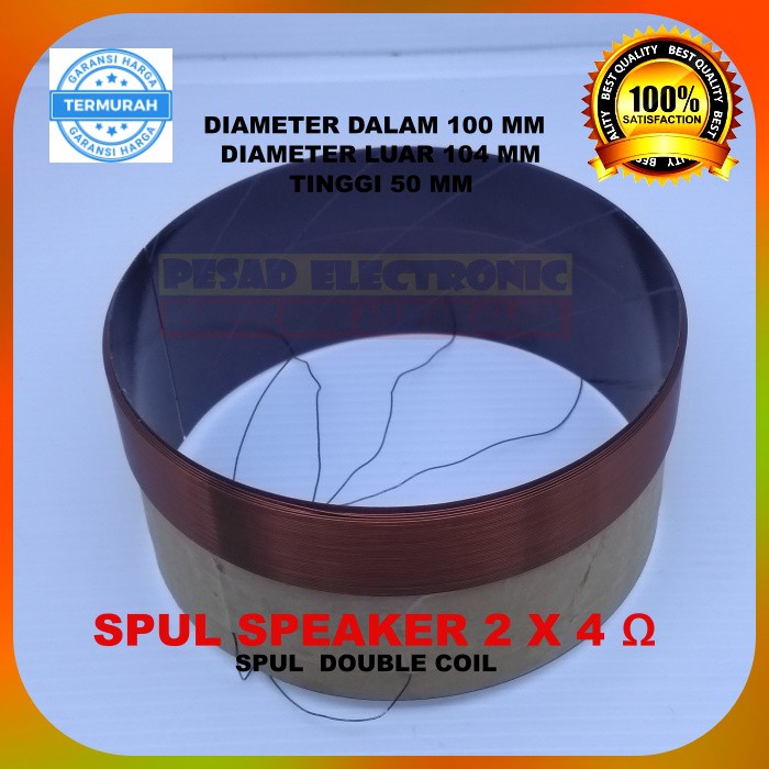 Spull speaker15" 18" dobel coil gulungan spul sepeaker double 15" 18" original asli