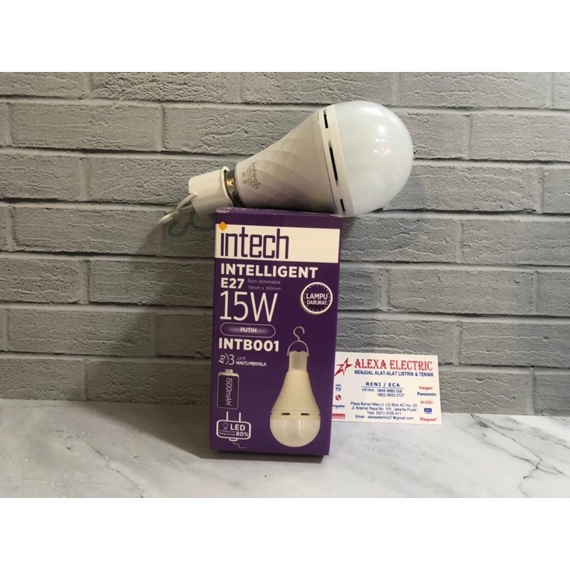 lampu emergency lampu bohlam ~ lampu Darurat Led Emergency Intech 15watt INTB001