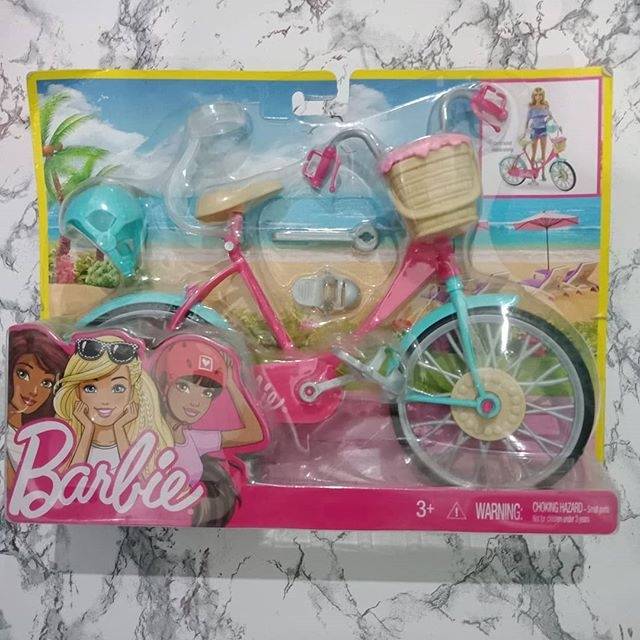 Barbie bicycle sepeda barbie anak kids toodler princess game toys cewek perempuan mainan education