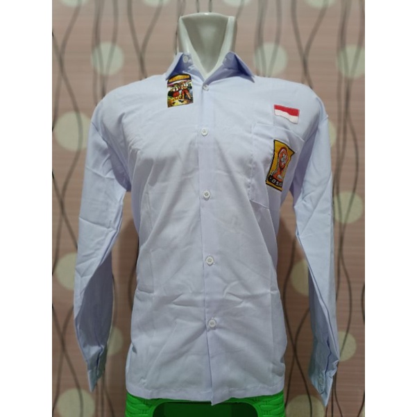 BAJU PUTIH TANGAN PANJANG SMP/ BAJU PUTIH PELAJAR TANGAN PANJANG OXFORD/SERAGAM SEKOLAH MURAH