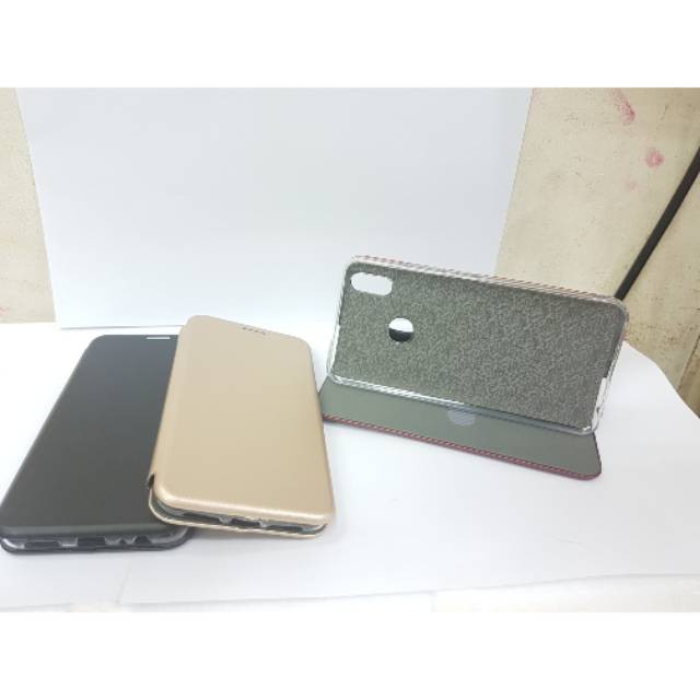 TERBARU VIVO V9 - Leather Case Kulit Flip Case kulit Flip Cover Sarung kulit