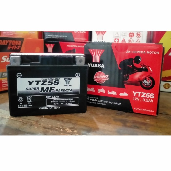 Aki Motor YUASA YTZ4V Aki Kering