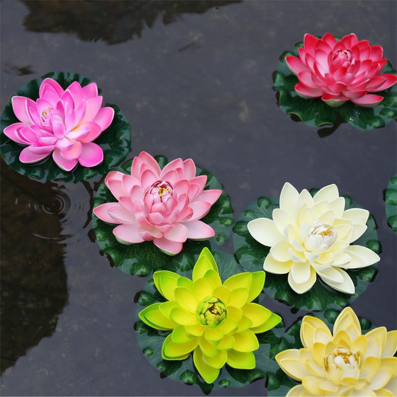 eva sponge floating lotus flower bunga teratai apung 10 cm