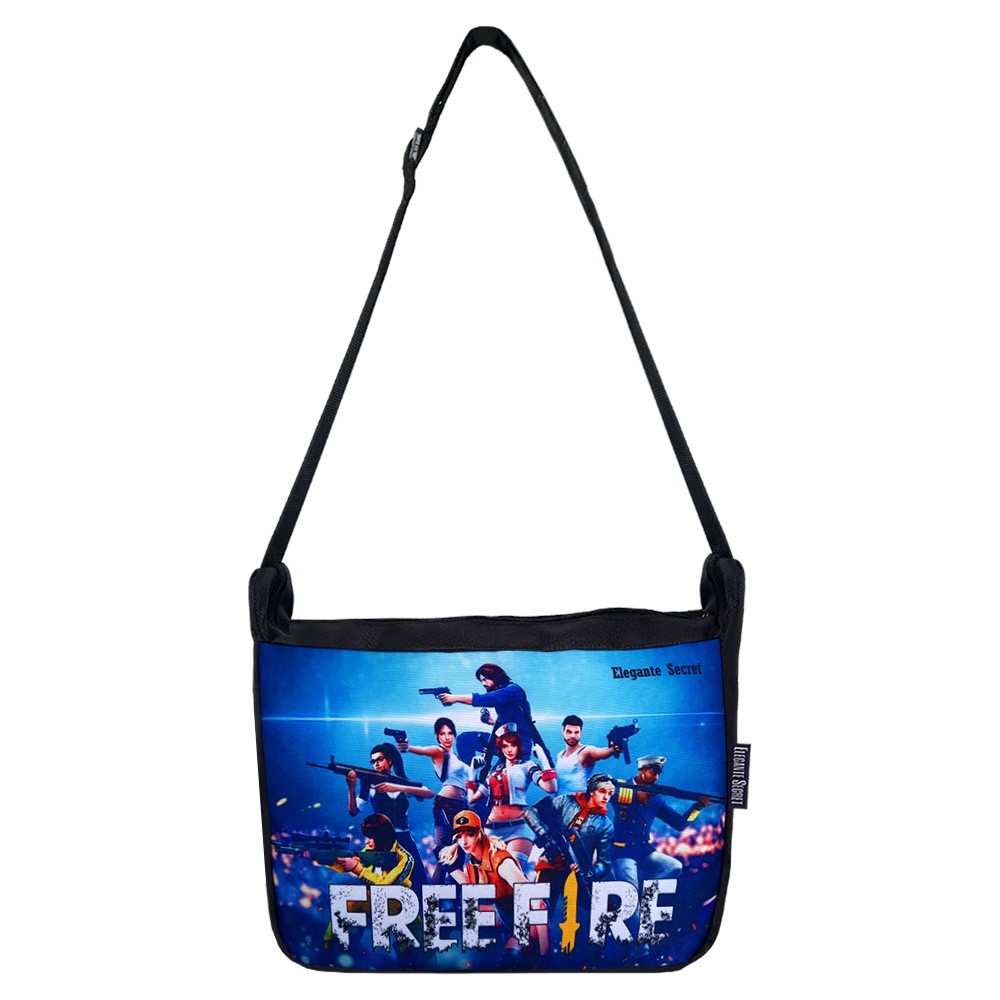 Tas Slempang Pria Distro FF Free firee Tas Selempang Soren Sekolah Cowok Sublim Paket LKS