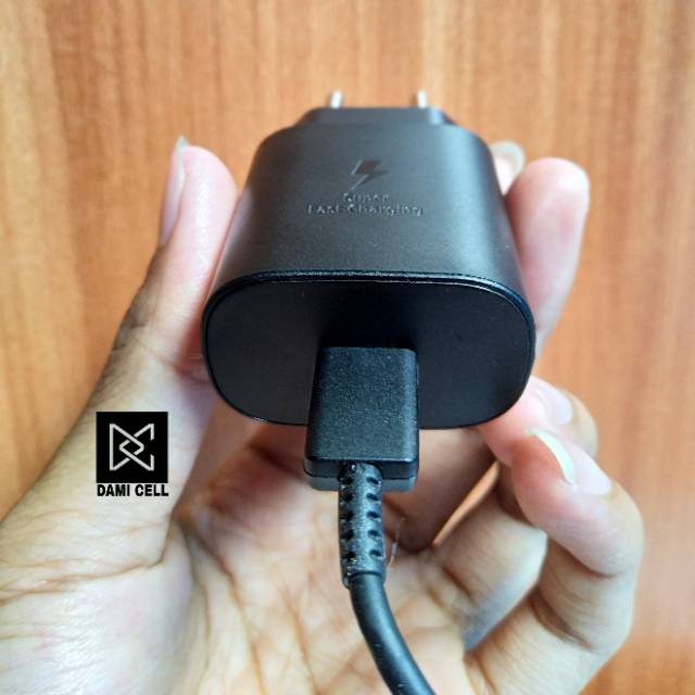 Charger Samsung Note 10, A80, A70 Super Fast Charging 25W Original 100% BLACK