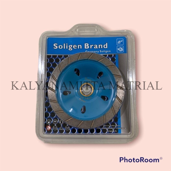 Mata Gurinda mangkok poles granit batu SOLIGEN BIRU