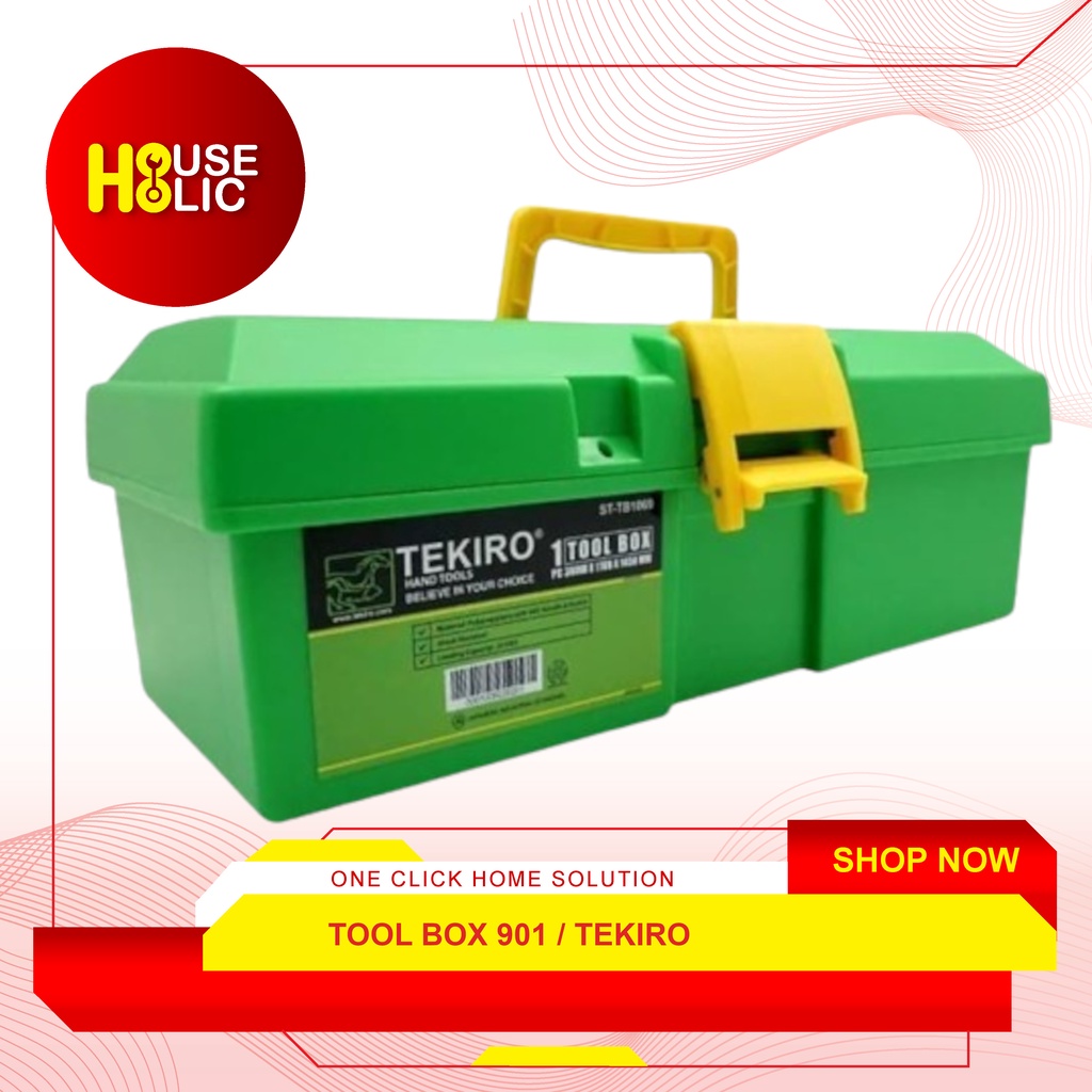 TEKIRO Toolbox PVC / Tool Box B901 / Tool Kit Kotak Perkakas Plastik