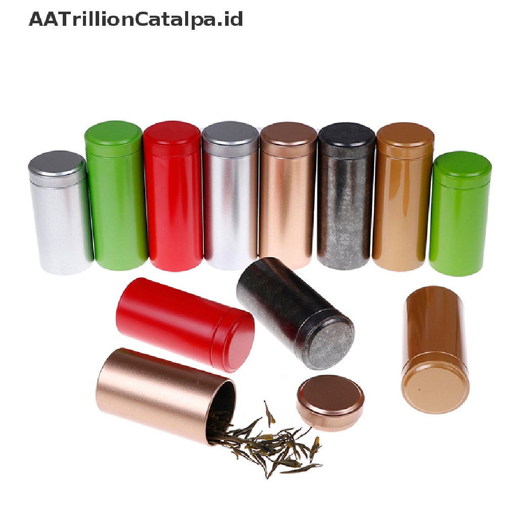 (AATrillionCatalpa) Kontainer Kedap Udara Anti Bau Bahan Timah Untuk Herbal