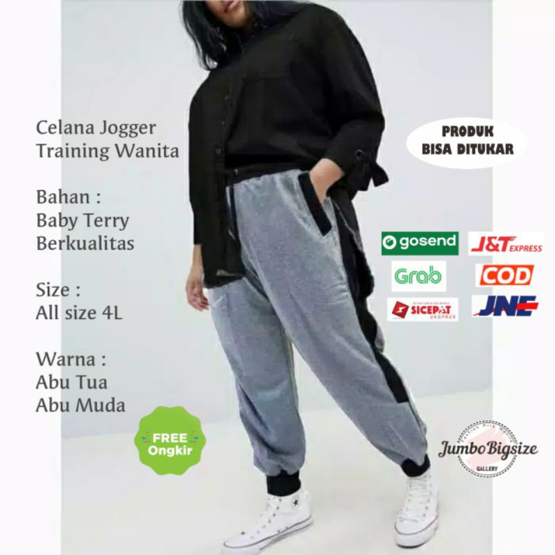 Celana Jogger Training Wanita Celana Wanita Celana Bahan Celana JUMBO Training Wanita Bawahan Wanita