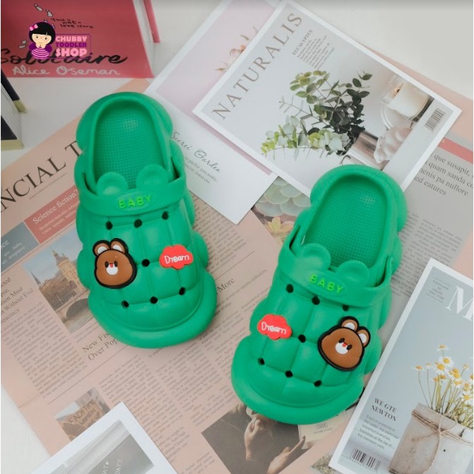 littlekiddoss SH2120N Sendal Bapao Anak Import Sandal Baim Eva Anak TERMURAH Sendal Karet Jelly 24-34