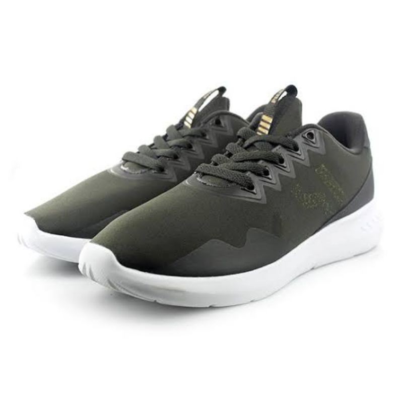 Piero Sepatu Running Piero Revolt Olive/White