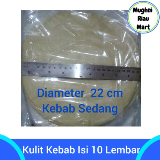 Kulit Kebab / Tortilla Isi 10 Lembar - Frozen Food
