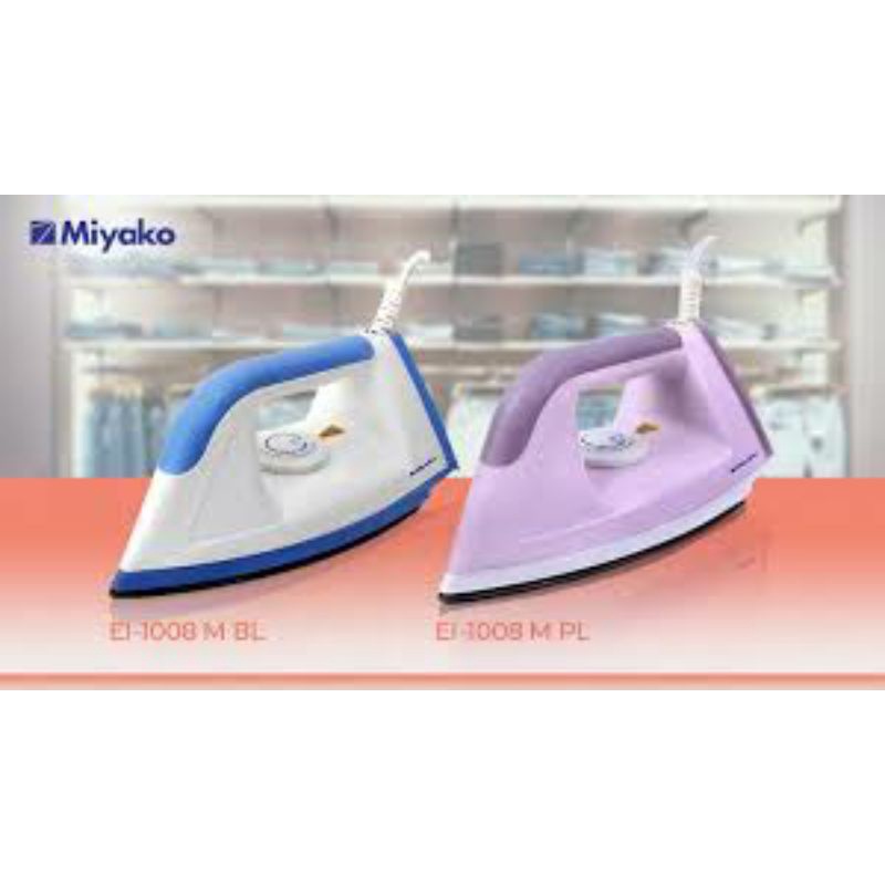 Setrika electric dry iron MIYAKO 1000 M / 1000M / 1008 M / 1008M