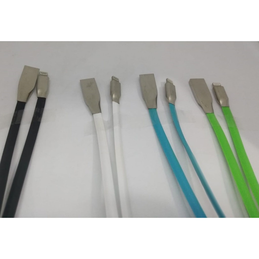 Kabel data Charger USB Bahan Metal Zinc Iphone 5 dan 6