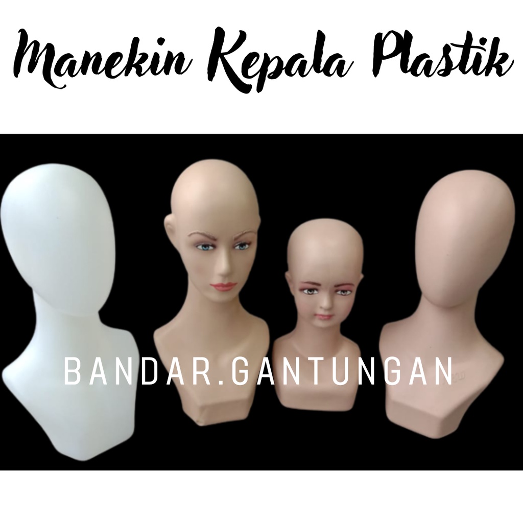 Patung Manekin Kepala Anak Dewasa Makeup / Alien Display Kerudung Patung Leher Manekin Jilbab Manekin Bandana -BH