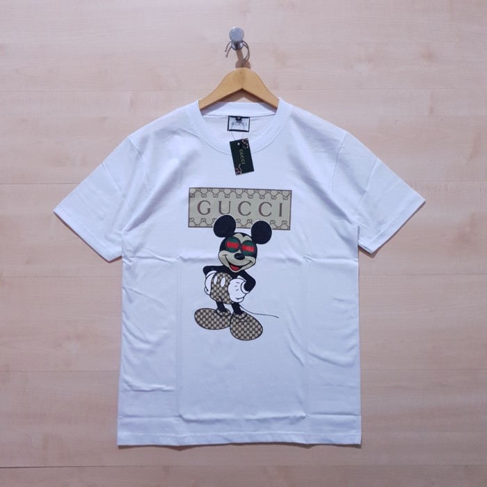 KAOS T SHIRT GUCCI X MICKEY WEAR GUCCI TEE WHITE - M