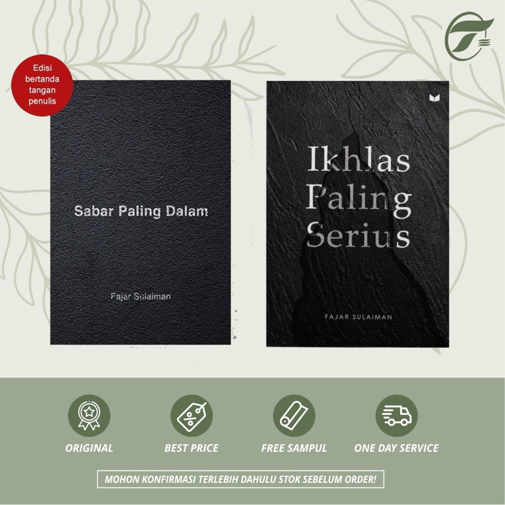 Ikhlas Paling Serius // Sabar Paling Dalam - Fajar Sulaiman | Shopee