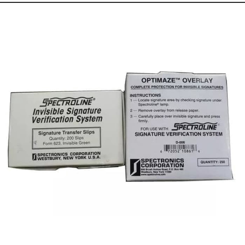 

spectroline overley signature (1set)
