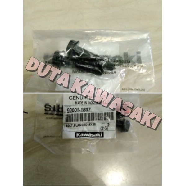 baut breket dudukan kaliper depan ninja 150 r rr ss original