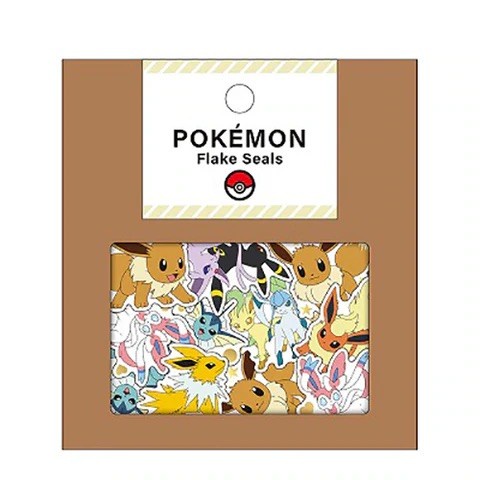 

Kamio Sticker Flakes Pokemon Eevee Evolutions Stiker Limited Edition