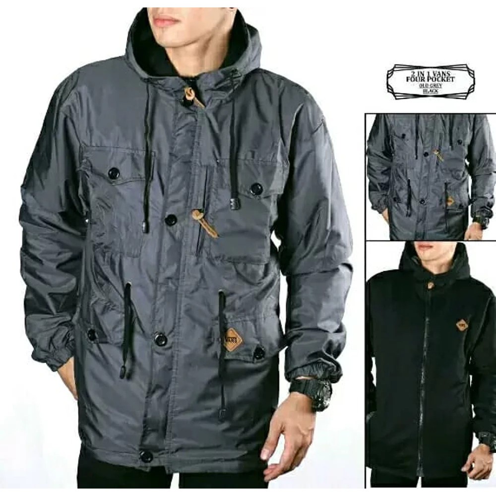 Jaket Waterproof Bolak Balik