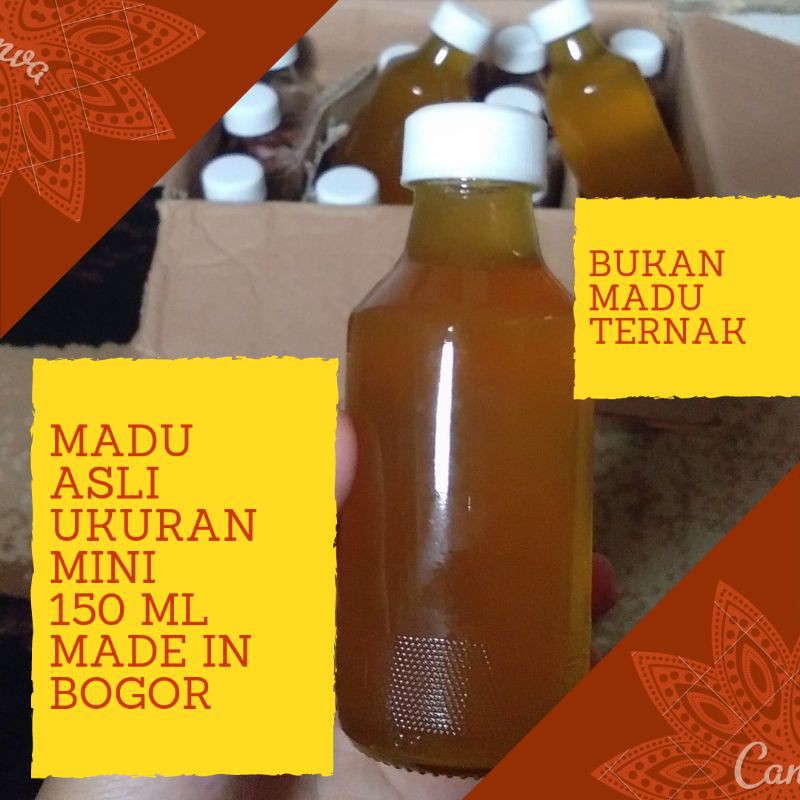 

MADU ASLI SIZE/UKURAN MINI/KECIL 150 ML MADU HUTAN/ALAM