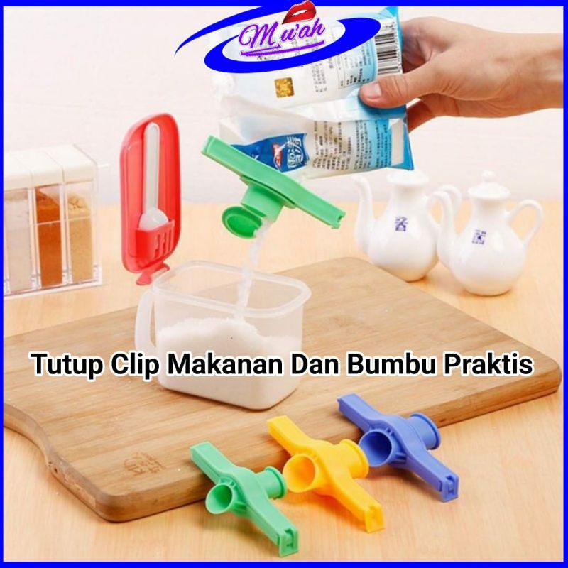 Jual Klip Segel Makanan Bumbu Dapur Serbaguna Penjepit Kemasan Tuang Shopee Indonesia 2084