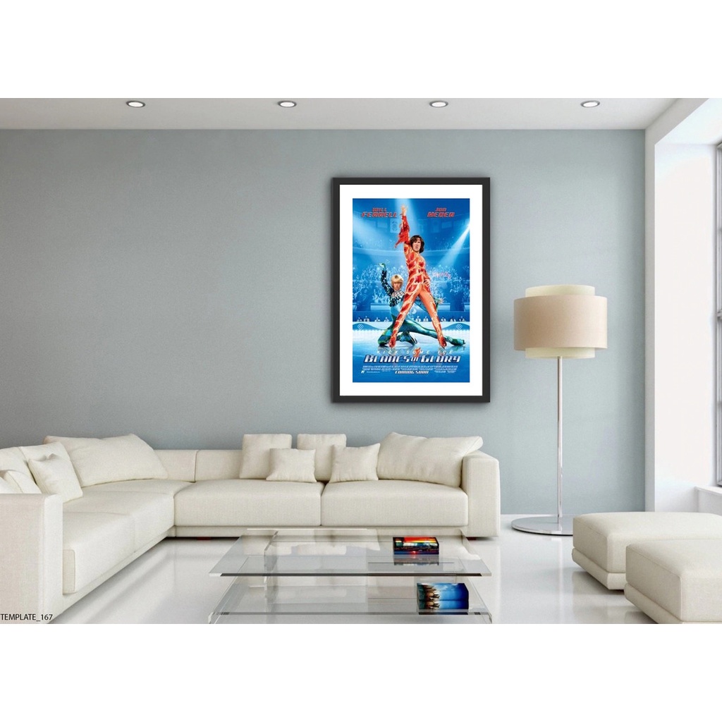 Poster Bingkai / Hiasan Dinding / Poster Film / Blades Of Glory - 167