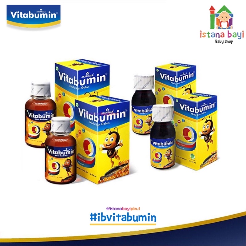 Vitabumin Madu Albumin 130 ml - Madu Penambah Nafsu makan anak