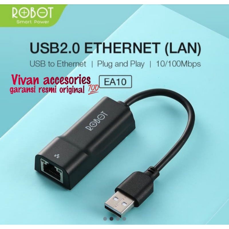 ROBOT EA10 USB Ethernet adapter USB 2.0 to 10/100Mps Network RJ45