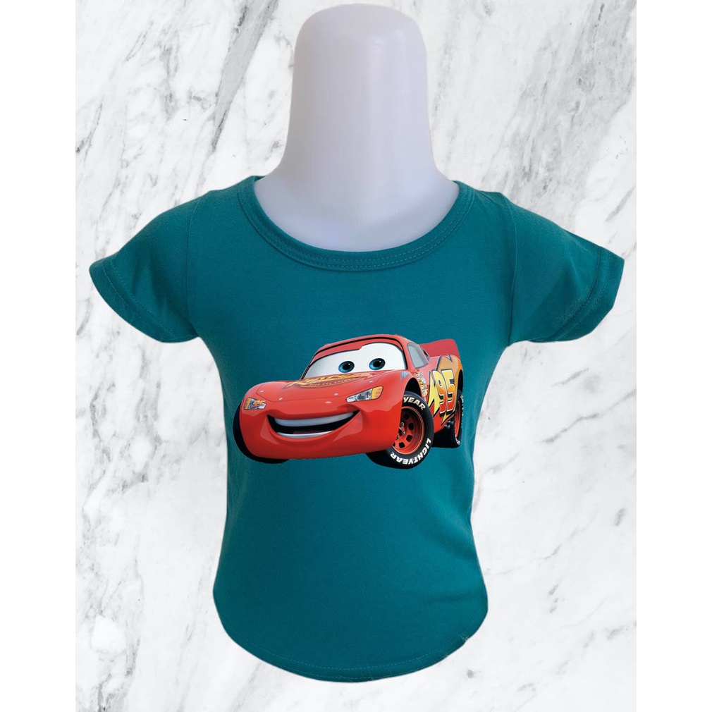 BAYAR DITEMPAT / BISA COD - Baju Anak Laki Laki cars merah / Baju Anak / Baju Kekinian / Kaos Anak motif cars merah