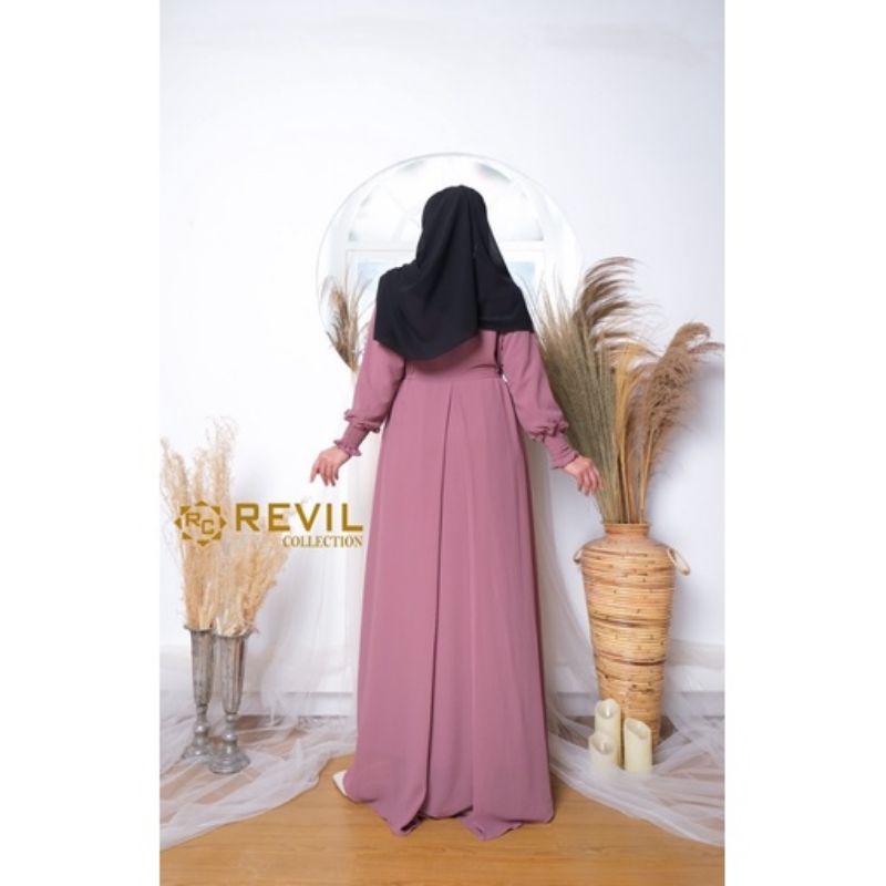 AQILLA DRESS_GAMIS BASIC POLOS CUBIT BAHAN CERUTTY BABYDOLL PREMIUM FULL FURING