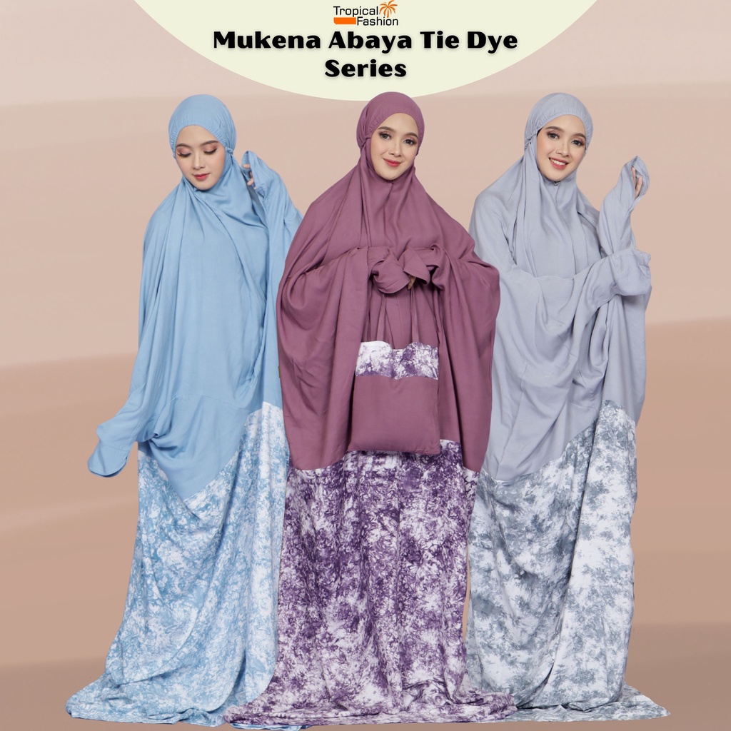 Mukena Bali Abaya Tiedye Bahan Rayon Janger Premium Termurah By Zahwa